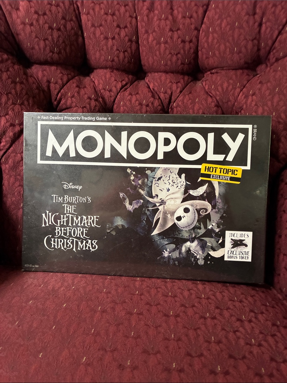 Monopoly: Tim Burton's The Nightmare Before Christmas Edition - Black